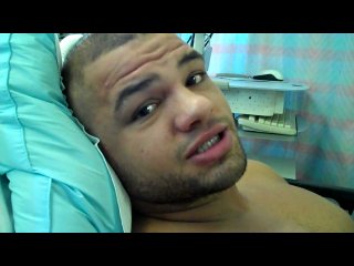 thiago alves undergoing medical examination after undergoing surgery on march 31